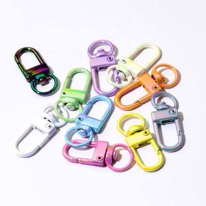 OEM Custom Polyester <b>Snap</b> <b>Hook</b> Keychains, Handmade Colorful Spring Design for Promotional Gifts - Product Image 1