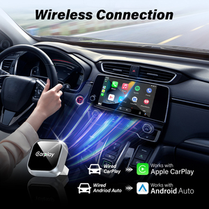 Adaptateur USB 2-en-1 universel pour voiture, filaire et sans fil, mini-dongle pour <span class=keywords><strong>Android</strong></span> Auto et <span class=keywords><strong>Apple</strong></span> CarPlay (Orange) - Product Image 4