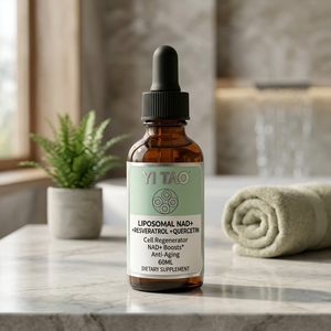 NAD+ liposomal avec resvératrol et quercétine, complément alimentaire de 60 ml, soutient la lutte contre le vieillissement, la santé de la peau et des muscles, régénérateur cellulaire - Product Image 1