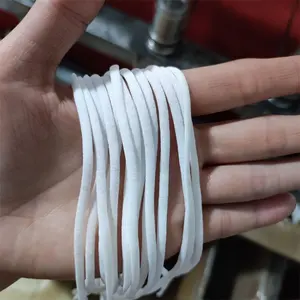 Bando 5mm untuk penutup wajah murah harga pabrik untuk pita elastis kabel nilon 5mm kabel elastis datar