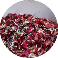 100% Kelopak Bunga Kering Alami Mode Kelopak Mawar Kering Dapat Terurai Konfeti untuk Pernikahan dan Pesta