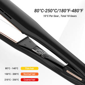 250C tóc ép tóc Titan Lớp phủ gốm tấm rộng chuyên nghiệp phẳng sắt công cụ kiểu tóc - Product Image 3