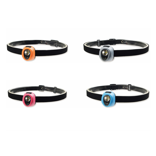 Lightweight Mini Headlamp with LED for Children, Suitable for Running and Camping, Waterproof, Comes with Two Batteries.
