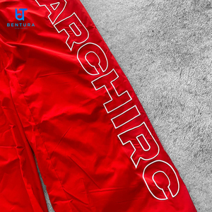 Bentura Chất lượng cao tùy chỉnh thêu logo lỏng không thấm nước chắn gió <span class=keywords><strong>Polyester</strong></span> Quần Baggy Nylon theo dõi quần cho nam giới - Product Image 5
