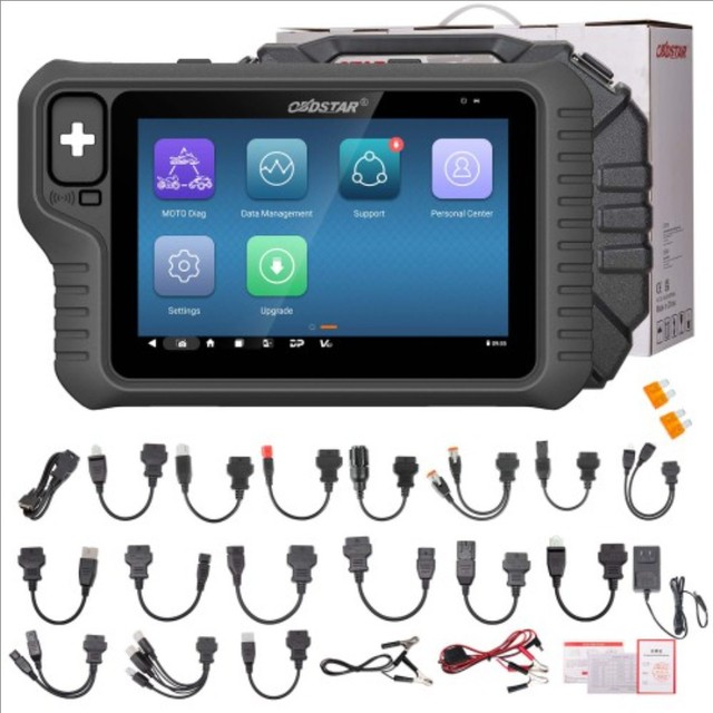 2025 OBDSTAR MOTOMASTER FULL Motorcycle Scanner with Built-in CAN FD DoIP Support MOTO Diag , ECU Flasher, ODO Meter, RFID