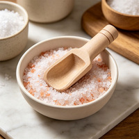 Petite cuillère en bois de hêtre massif pour lait en poudre, sel de bain, thé/café, mini-cuillère doseuse pour sel de bain