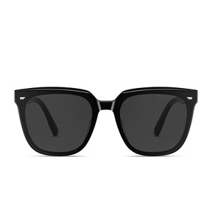 Sunglasses P1002 <b>Black</b> <b>Frame</b> Nylon Lens UV400 Protection Unisex Commuting Style - Product Image 2