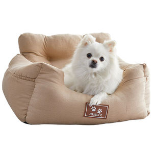 Siège auto rehausseur double usage pour animaux de compagnie en coton et velours avec imprimé animal pour chats, utilisation à domicile - Product Image 4
