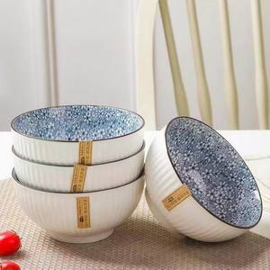 Yamada elegante giapponese zuppa singola ciotola di riso lucidata piccola ciotola di grano verticale per servire insalata di Ramen - Product Image 4