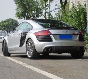 Runde Offre Spéciale FRP matériel mise à niveau R8 Style Kits de carrosserie pour 2008-2014 <span class=keywords><strong>Audi</strong></span> <span class=keywords><strong>TT</strong></span> pare-chocs avant pare-chocs arrière jupes latérales de haute qualité - Product Image 3