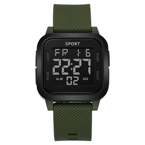 Reloj Deportivo Digital con Correa de PU Cuadrada, LED Luminoso, Multifunción, para Hombres, Estudiantes, Uso Diario y al Aire Libre, Venta al Por Mayor - Product Image 4