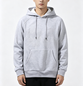 Sweat à capuche personnalisé épais en polyester recyclé vierge avec poches pour sublimation, pour homme - Product Image 5