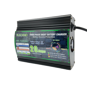 Cargador Inteligente de Pulsos ASCEND <span class=keywords><strong>Serie</strong></span> MA de 12V, Tipo de Tres Etapas, 10A/20A/30A/40A/50A, 3/4 Fases, Aleación de Aluminio, para Baterías de Plomo-Ácido AC - Product Image 3