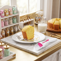 Haut bouton coulissant à une touche outil de pâtisserie gâteau farine pâte Distribution Scoop cuisine cuisson Cupcake pâte Scoop libère
