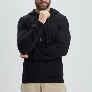 Sudadera con Capucha de Invierno para Hombre, Talla Regular, con Logotipo Personalizado, Ecológica, Transpirable, Mezcla de Algodón Grueso, para Marca, Suministro al por Mayor - Product Image 2