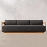 Canapé d'extérieur de luxe toutes saisons, mobilier de jardin moderne écologique, résistant à l'eau, pour patio, cour, terrasse, ensemble de canapés de jardin durables
