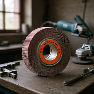 Disque abrasif à lamelles en corindon 165x30x54 mm avec trou pour le meulage - Product Image 3