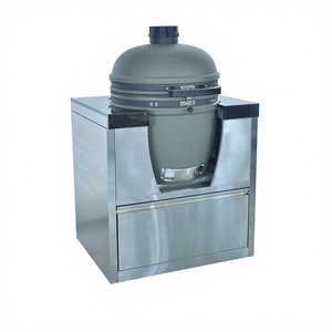 เตาบาร์บีคิวถ่านทรงไข่แบบตั้งพื้น EU Heavy Duty สแตนเลสสตีล KAMADO พร้อมระบบปิดอัตโนมัติ สำหรับครัวกลางแจ้ง - Product Image 1