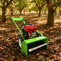 Cortadora de Césped Manual Autopropulsada, Mini Trituradora de Maleza para Jardín y Granja