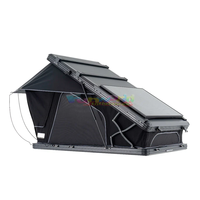 Tente de toit 4x4 Tente de toit de voiture à coque dure Dachzelt Hartschale Auto Grande tente de toit 4 personnes avec panneau solaire