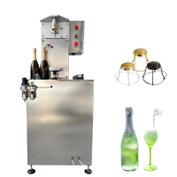 Machine de bouchage semi-automatique pour bouteilles de champagne et de vin mousseux, bouchon de liège, machine de bouchage, scellant de bouchon de bouteille