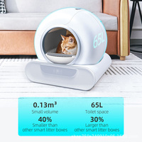 Robot automatique intelligent de nettoyage de litière pour chat avec poubelle de 9L pour plusieurs chats