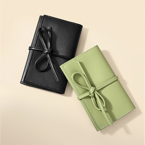 Bolsa Organizadora de Joyas FANXI Multifuncional con Hebilla, Bolsa de Viaje Pequeña Personalizada de Microfibra con Botón para Aretes, Anillos, Pulseras - Product Image 6