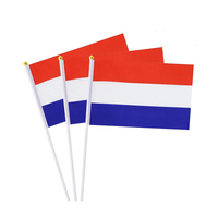 Drapeau des Pays-Bas à agiter à la main pour encourager lors de la Coupe du Monde de Football 2026
