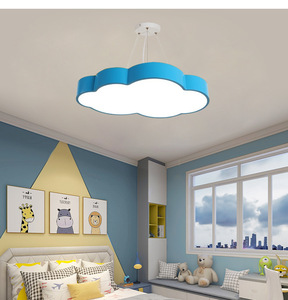 <span class=keywords><strong>Lampada</strong></span> moderna della nuvola della stanza dei bambini della ragazza camera del ragazzo camera da letto cartone animato creativo di arte del ferro ha condotto la <span class=keywords><strong>lampada</strong></span> da soffitto - Product Image 3