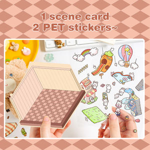 <span class=keywords><strong>Libro</strong></span> de Pegatinas 3D Keybaby, Colección de Escenas Divertidas para Adultos y Niños, Alivio <span class=keywords><strong>del</strong></span> Estrés, Kit de Pegatinas 3D para <span class=keywords><strong>Casa</strong></span> - Product Image 2