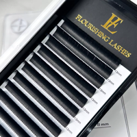 Ellipse cachemire 0.15 cils plats promade cils plat plateau mixte extensions de cils foncés