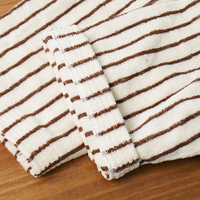 Peignoir en coton éponge rayé de couleur personnalisée pour femmes, 100% coton, nouvelle mode, robe de chambre en tissu éponge, pyjama jacquard