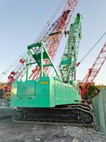 Grue sur chenilles hydraulique d'occasion Nissah DH700D 70 tonnes, moteur, boîte de vitesses, pompe, PLC d'origine japonaise, garantie 6 mois