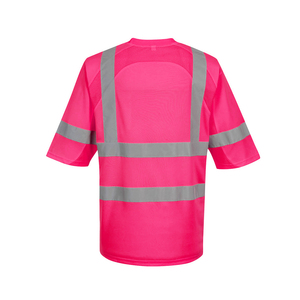Chemise de sécurité haute visibilité avec col zippé, vêtements de travail industriels réfléchissants, 100% polyester, certifiée ANSI/ISEA 107 Classe 2/3 - Product Image 6