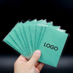 Chiffon de nettoyage et de polissage pour bijoux en argent et or personnalisé pour le nettoyage et le polissage du platine et des autres métaux - Product Image 3