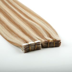 LeShine Precio al por Mayor Extensiones de Cabello Humano Remy Ruso con Cinta Adhesiva Doble Capa Ombre - Product Image 3