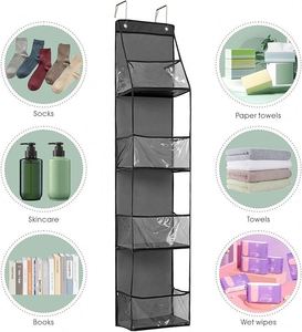 Over the Door Hanging Behind the Door Organizer with Clear <b>Plastic</b> <b>Pockets</b> for Bedrooms Closets Bathrooms - Product Image 4