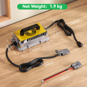 กันน้ำ 60V 15A 10A เครื่องชาร์จอัจฉริยะ XT60 ปลั๊ก 67.2V แบตเตอรี่ลิเธียมสำหรับสกู๊ตเตอร์ความเร็วสูงรถจักรยานยนต์ QA900C การชาร์จความเร็วสูง - Product Image 4