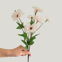 Dekorasi Rumah Gaya Nordik Bunga Sutra Buatan Phalaenopsis dan Peony Alat Peraga Foto Peri Buket Model YD8363