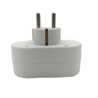 Adaptateur de prise Schuko 3 voies, adaptateur de prise Schuko EU 1 vers 3, convertisseur multi-prises européennes 16A 250V