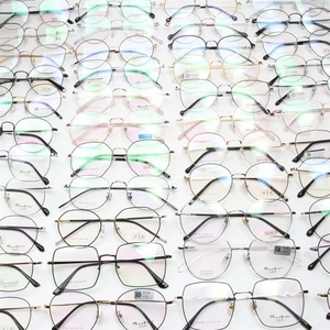 Hàn Quốc phong cách retro quang khung Cổ Phiếu giải phóng mặt bằng kim loại kính titan Kính mắt Frames hỗn hợp - Product Image 3