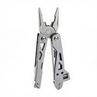 Outil multifonction OEM 3CR13 en acier inoxydable, 10 en 1, pliable, avec pince, couteau, clé, tournevis pour le camping, le bricolage et les activités de plein air