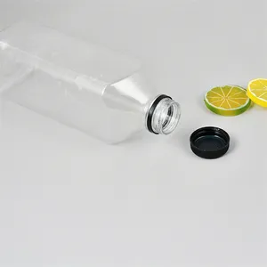 Frascos de plástico de hdpe engrossado 1l, recipientes para suco tipo bala para uso alimentar