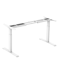 Table à pied réglable en hauteur, meuble avec télécommande électrique, stable au bureau