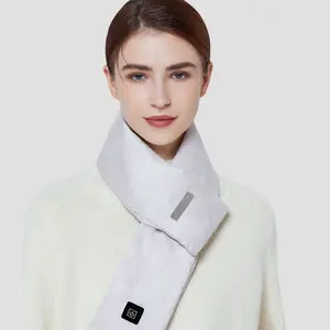 Портативный аккумулятор зимний шейный шарф USB Три температуры воздуха и стирать в теплой мягкой защиты шеи с подогревом шарф