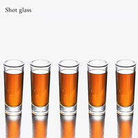 Verrerie vide ronde 2oz 60ml Whisky Tequila Brandy verre à liqueur tasse en gros Mini verres