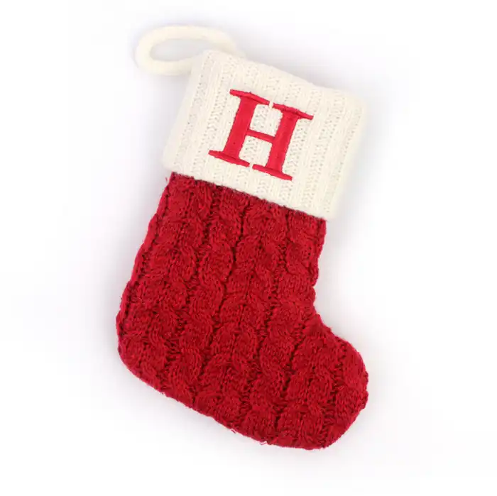 Christmas Supplies Decorative, Knitted Socks Stockings Embroidery
