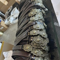 Ceinture en cuir punk pour homme, style western, avec boucle en alliage, tendance rétro, très populaire en Europe et en Amérique