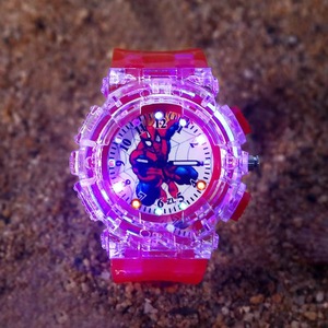 <span class=keywords><strong>Montre</strong></span> Enfant Spider-Man Grossiste Garçon Pédagogique à Aiguilles LED Clignotante Colorée Quartz - Product Image 2