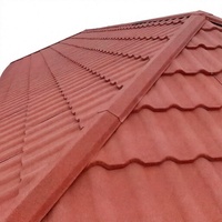 Tuiles de toiture en métal revêtues de pierre (Galvalume) modernes, légères, isolation thermique et acoustique, installation facile pour les maisons